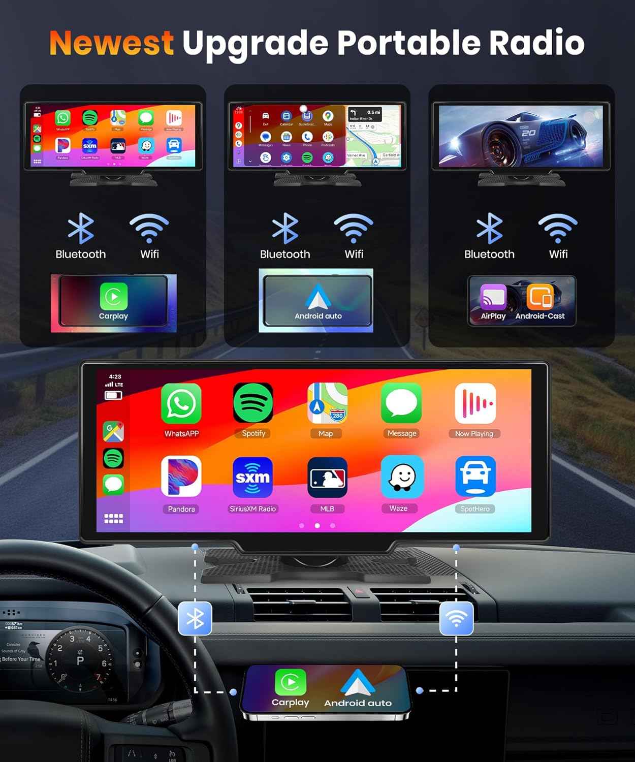 DASH CAM CARPLAY / AUTO ANDROID 2 CAMERA  CP/AA