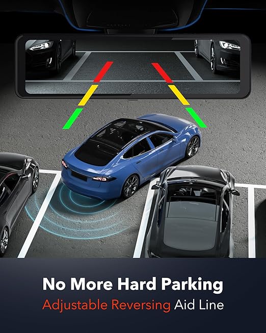 DASH CAM MIRROR FULL SCREEN DUAL CAMERA 4K WDR (MR 2CAM 4K) 2CH.