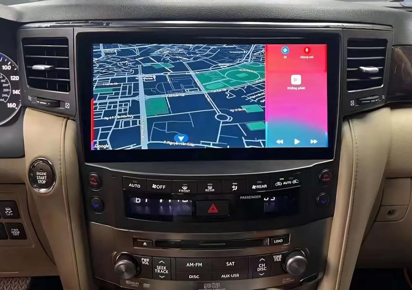 Clayton Lexus LX570 2008-2015 (9-inch) 8 GB RAM 128 STORAGE Android Multimedia System, QLED HD Display, CarPlay & Android Auto