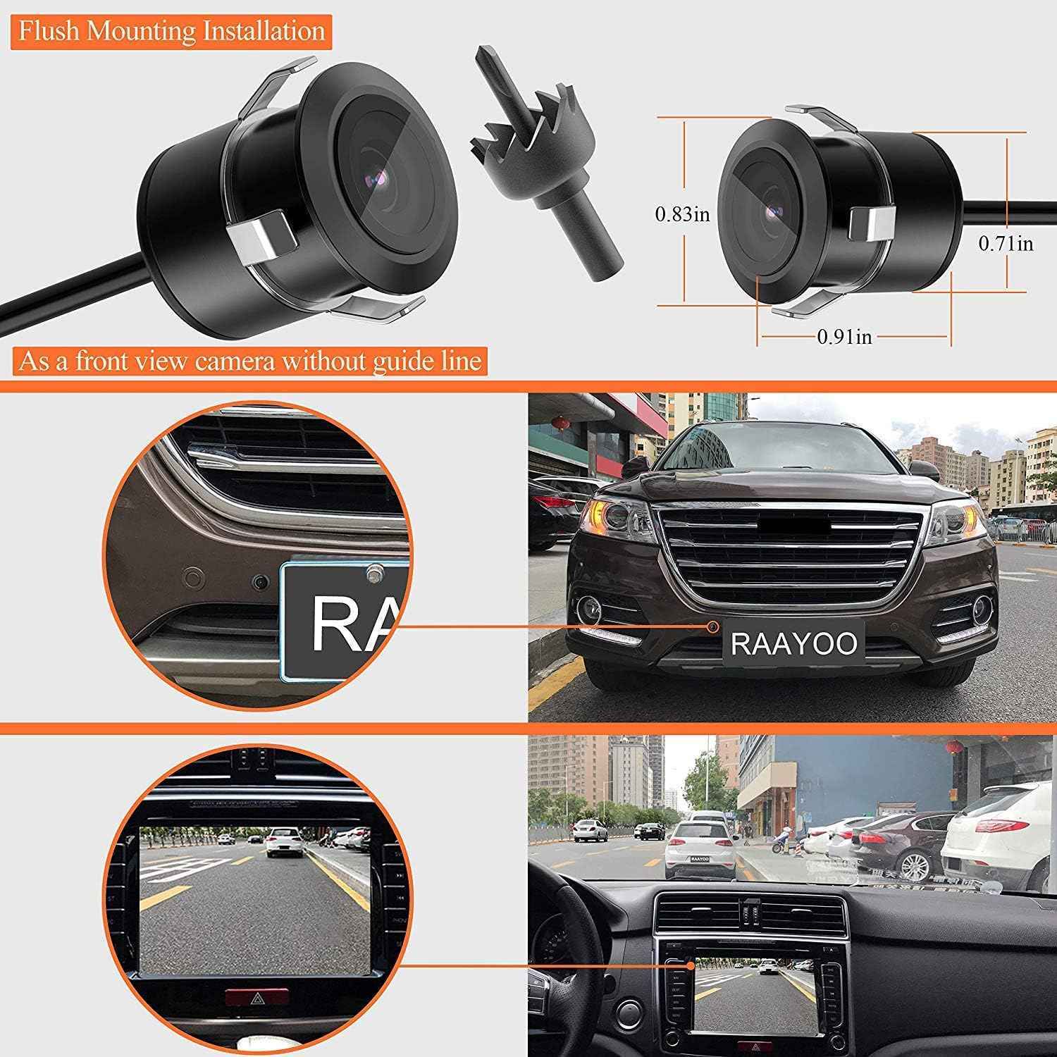 X3 2-IN-1 CAR REAR VIEW OR FRONT VIEW CAMERA.