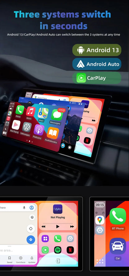 AI Box with Carplay RS700 Pro Wireless Aibox All-in-One Adapter 8.128GB