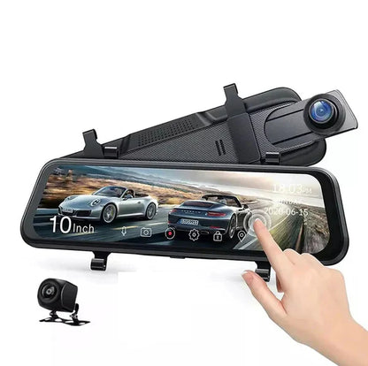 DASH CAM MIRROR FULL SCREEN DUAL CAMERA 4K WDR (MR 2CAM) FIVE STAR PLUS 2CH.