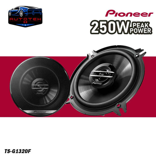 PIONEER SPEAKER TS-G1320F 13cm 2-Way Coaxial Speakers (250W), Black, Normal