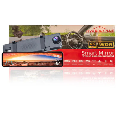 DASH CAM MIRROR FULL SCREEN DUAL CAMERA 4K WDR (MR 2CAM 4K) 2CH.