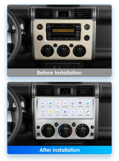 Android 12.3 Screen 4 GB RAM AND 32 GB STORAGE Car Stereo Radio Plug Play for Toyota FJ CRUISER GPS Carplay