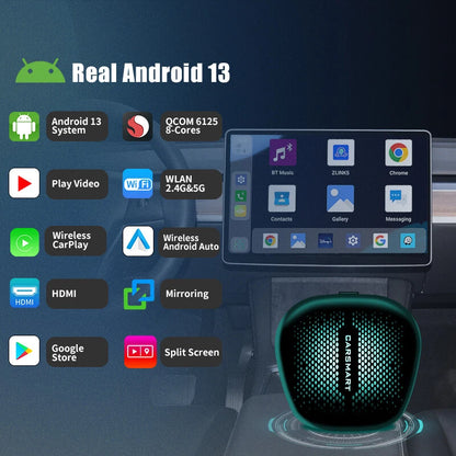 Andriod 13 Wireless Carplay 5G AI Box CP490 Android Auto Multimedia