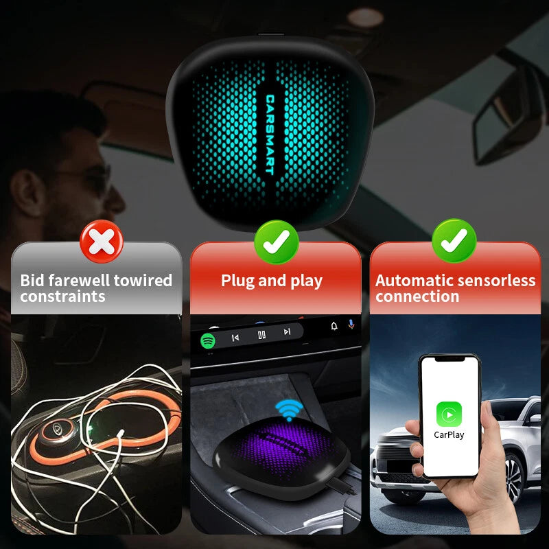Andriod 13 Wireless Carplay 5G AI Box CP490 Android Auto Multimedia